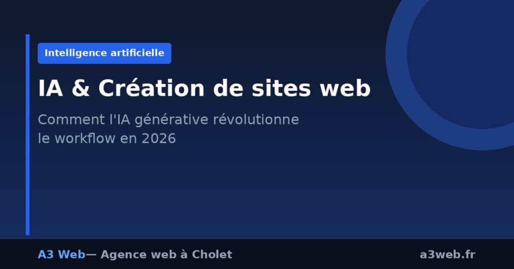 Image de couverture : Comment l’IA générative révolutionne le workflow de création de sites web en 2026
