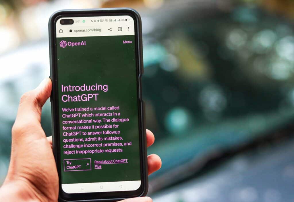 Chatbot IA utilise pour la relation client d'une PME